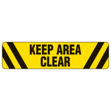 Floor Safety Signs - Keep Area Clear