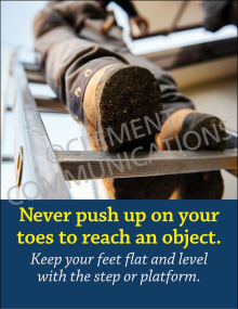 Ergonomics - Never Push Up Poster