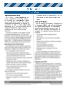 Electrical Safety - ARC Flash