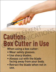 Box Cutter in Use Poster