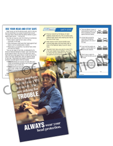 PPE – Head Protection – Safety Pocket Guide with Quiz Card