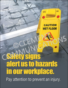 Safety Signs Alert Poster