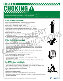 First Aid - Choking Poster