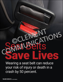 Seat Belts Save Lives Poster