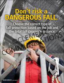 Don't Risk a Dangerous Fall Poster