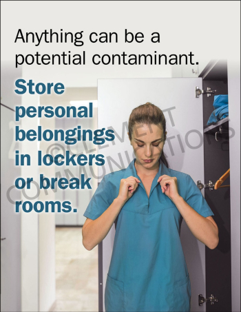 Store Personal Belongings Poster