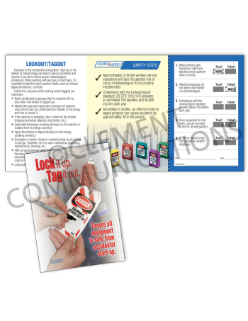 Lockout/Tagout – Lock It Up Safety Pocket Guide with Quiz Card