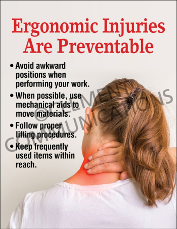 Ergonomics – Injuries – Posters