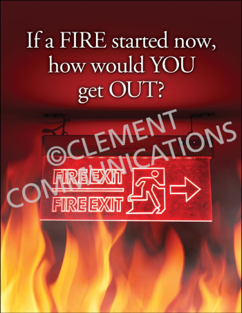 Fire Safety - Exit Sign Posters