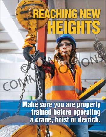 Cranes, Hoists and Derricks – Heights – Posters