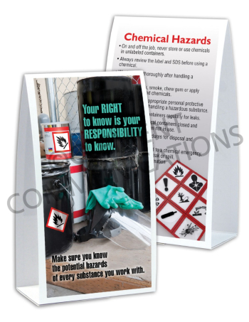 Chemical HazCom – Right To Know – Table-top Tent Cards