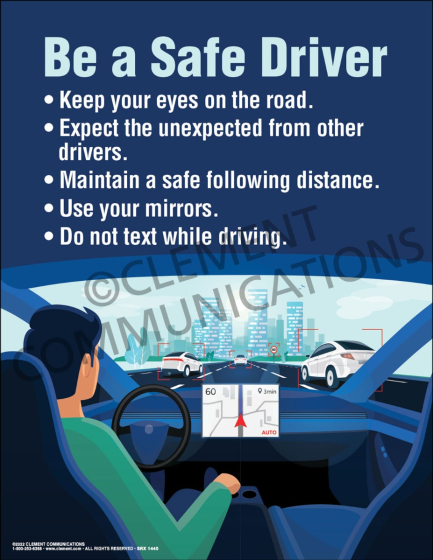 Safety poster - Driving safety